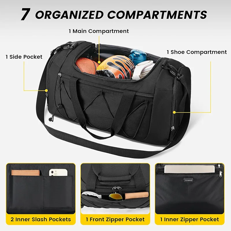 Bolsa táctica ripstop impermeable con compartimentos para calzado - imagen 2