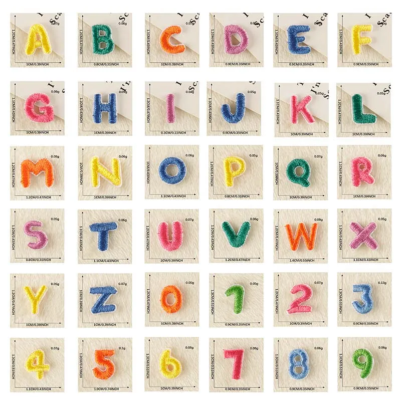 Parche táctico letras y números A-Z 0-9 bordado planchar - imagen 3