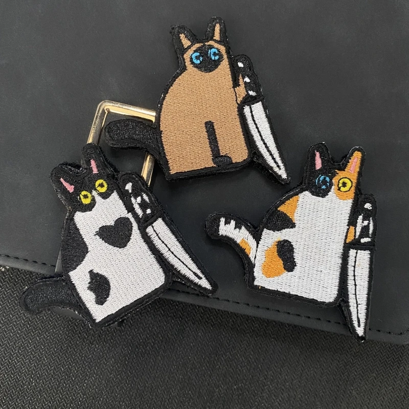 Parche Gato Pew Halloween – Insignia Molina para mochila - imagen 3