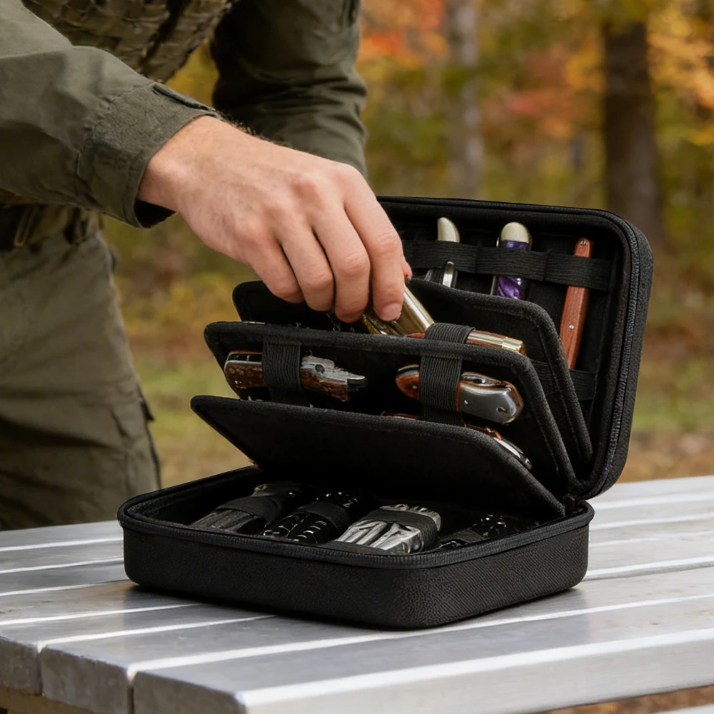 Bolsa para cuchillos tácticos EDC multiusos con organizador - imagen 5