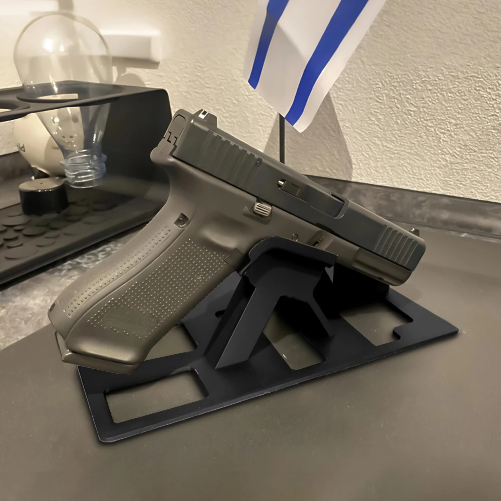 Soporte pistola ABS de exhibición con anclaje para cargadores - imagen 3