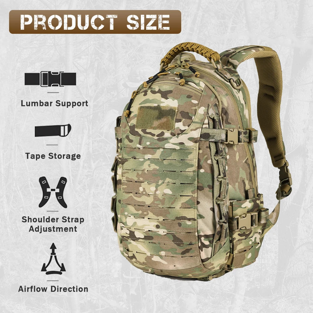 Mochila táctica VOTAGOO Assault Dragon Egg 2ª Gen camuflaje - imagen 3