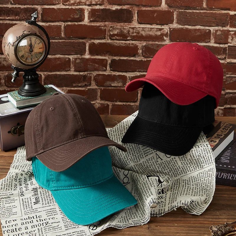 Gorra de béisbol algodón lavado visera precurvada estilo camionero - imagen 4