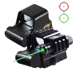 Mira táctica óptica reflex holográfica punto rojo y verde Picatinny