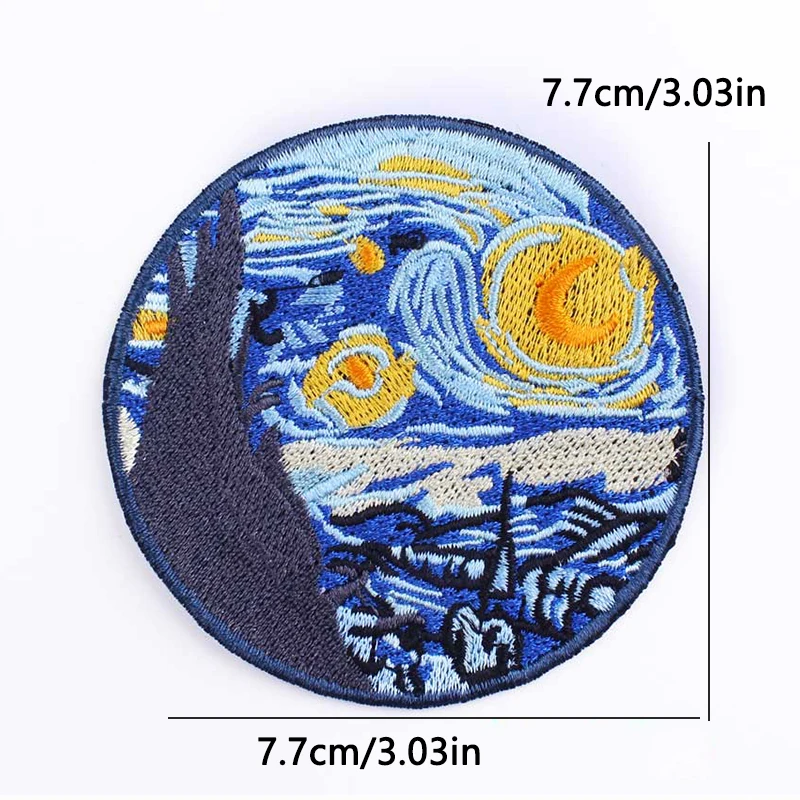 Parche bordado termoadhesivo para planchar diseño astronauta hongo - imagen 4