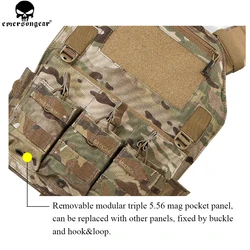 EMERSONGEAR 420 Plate Carrier – Chaleco táctico MOLLE Multi-camo