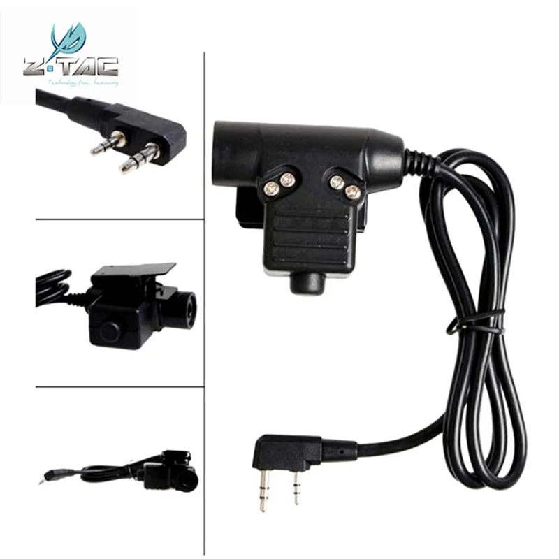 Auricular PTT Táctico Kenwood ICOM YAESU – Airsoft Caza