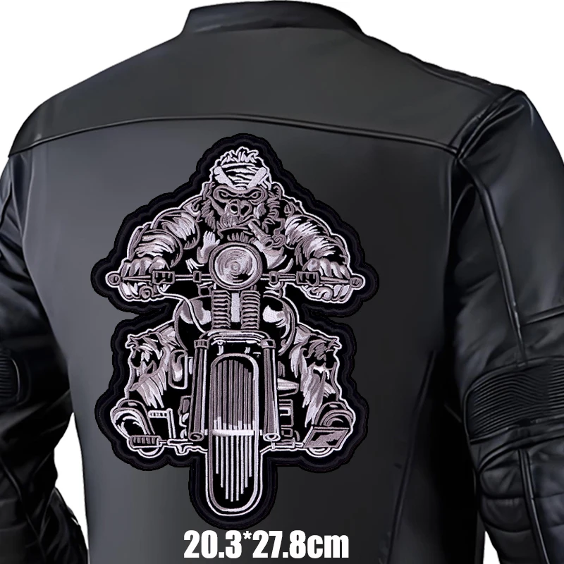 Insignias bordadas DIY para ropa de moto