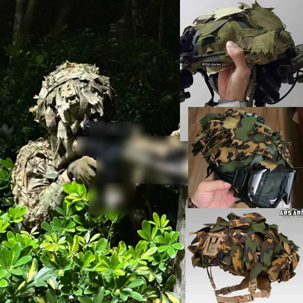 Funda táctica para casco con corte láser anti-IR ripstop MOLLE - imagen 5