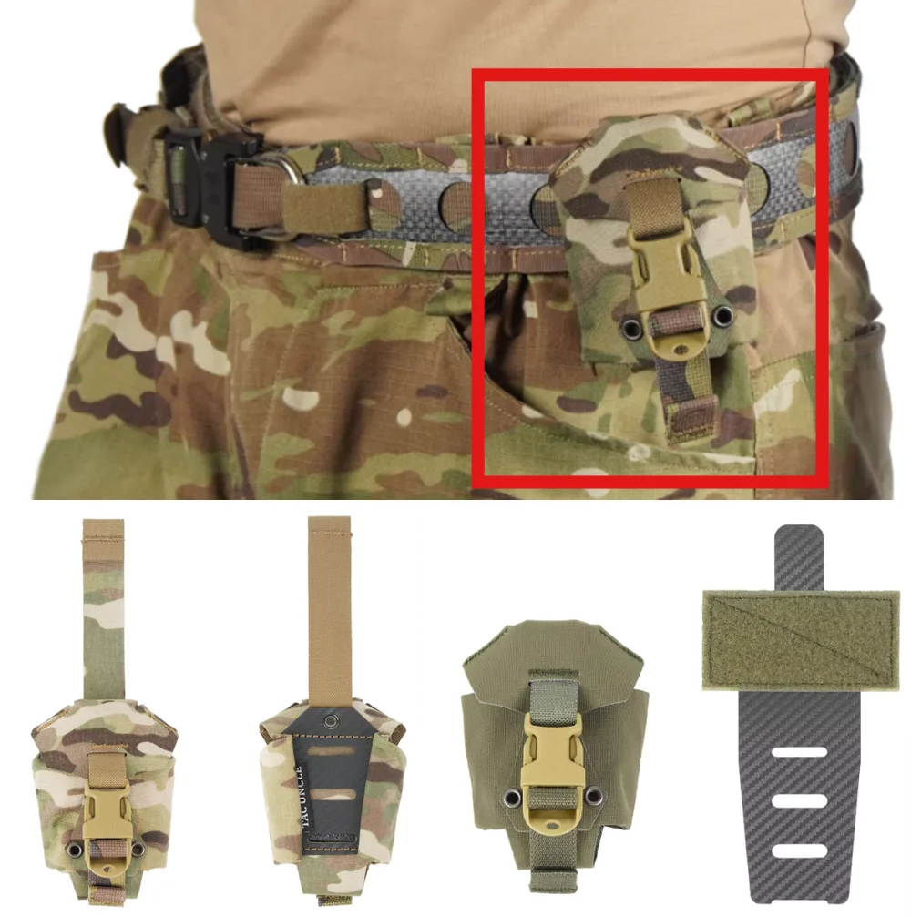 Frag bolsa táctica para granada con soporte MOLLE y placa en T - imagen 2