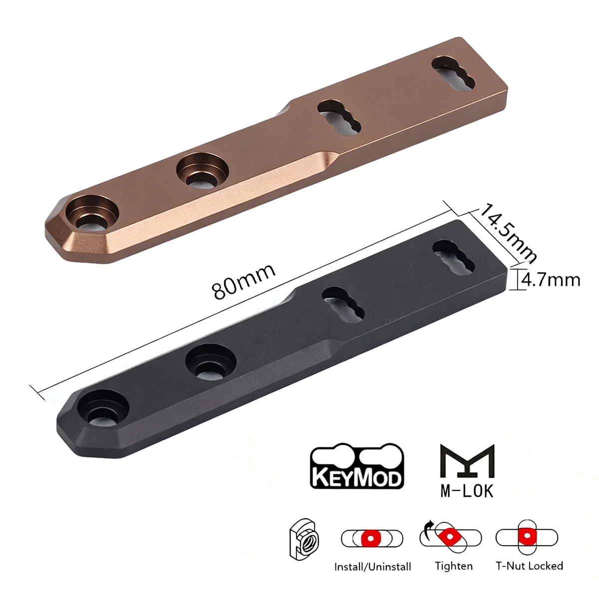 SureFire soporte táctico linterna M-LOK metálico QD riel Picatinny