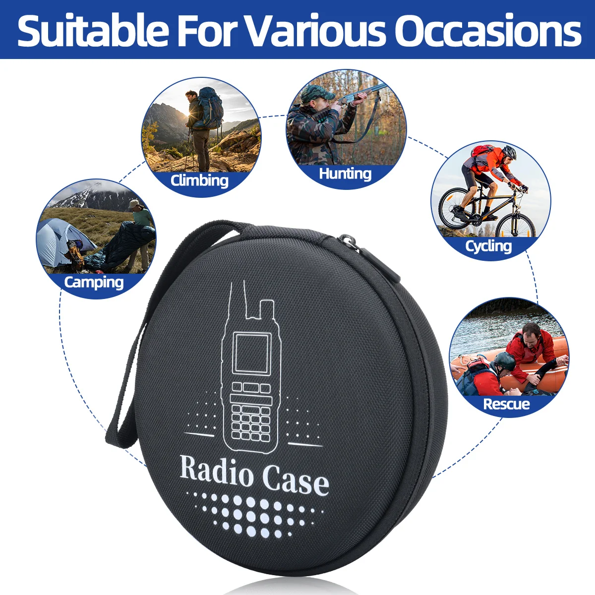 ANYSECU 5R Mini estuche radio bidireccional impermeable golpes