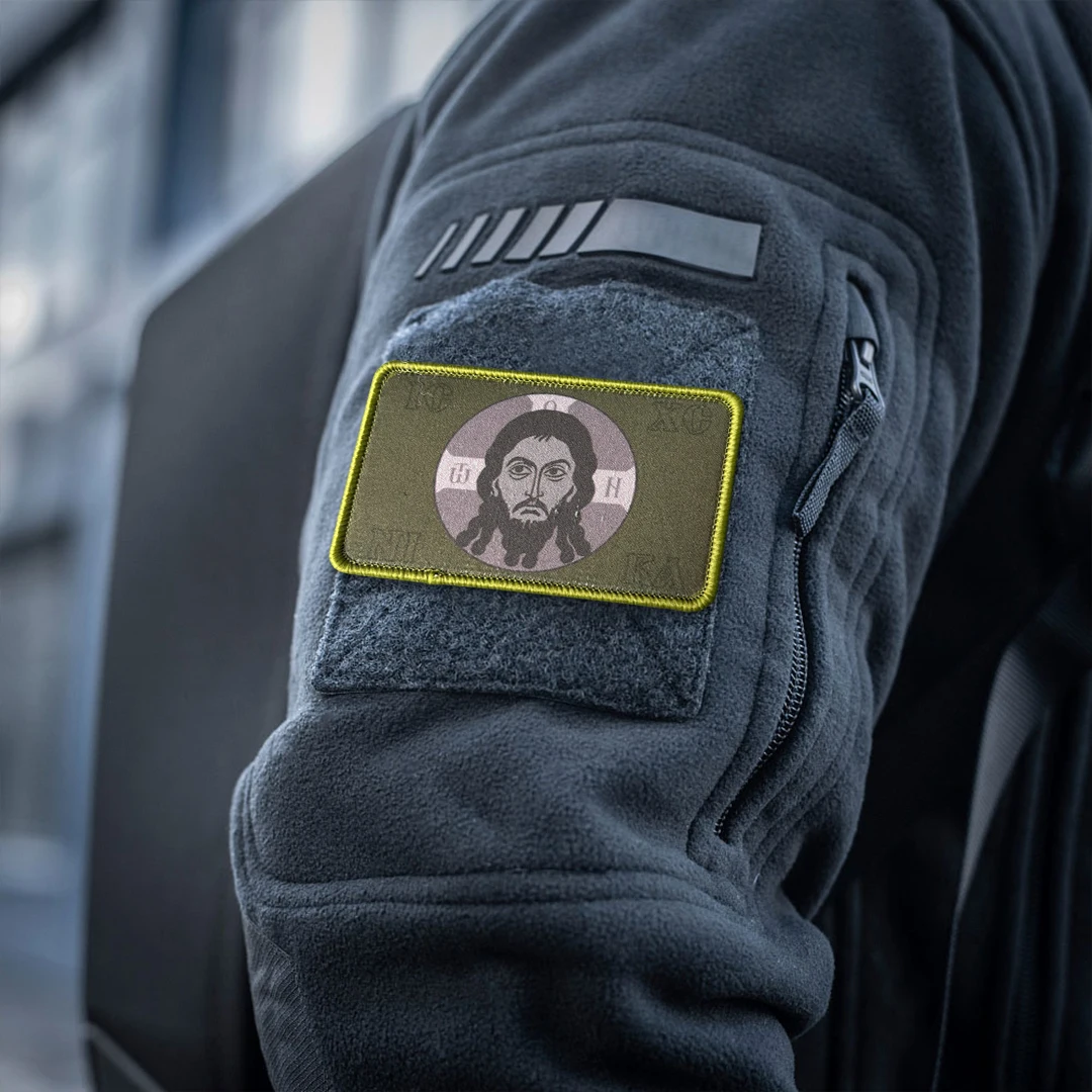 Parche táctico Jesús ortodoxo con gancho y bucle para mochila - imagen 4