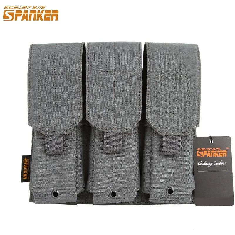 EXCELENTE ELITE SPANKER Triple Porta Revistas M4 Táctico para Chaleco - imagen 2