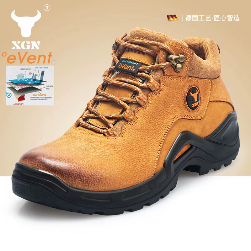 XGN Botas tácticas hombre impermeables piel vacuna desierto senderismo - imagen 4
