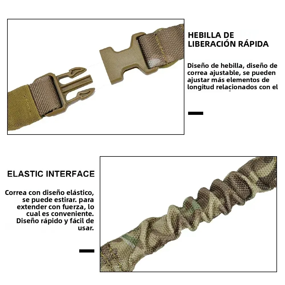 Correa táctica para escopeta con hebilla metálica de hombro - imagen 5