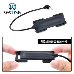 WADSN HL-X panel táctico nailon para PEQ-15 con riel Picatinny