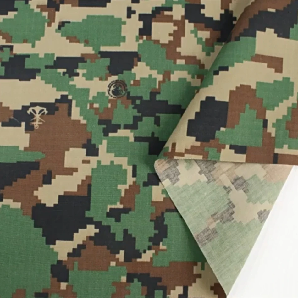 Tela de camuflaje táctica mexicana poliéster y algodón para exterior