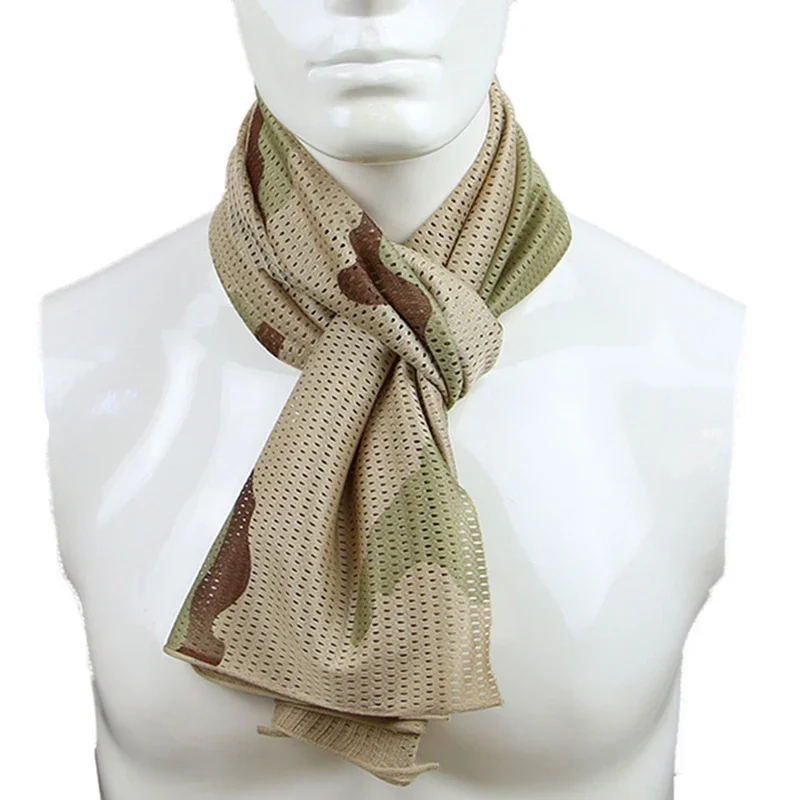Pañuelo táctico camuflaje malla transpirable para cuello - imagen 4