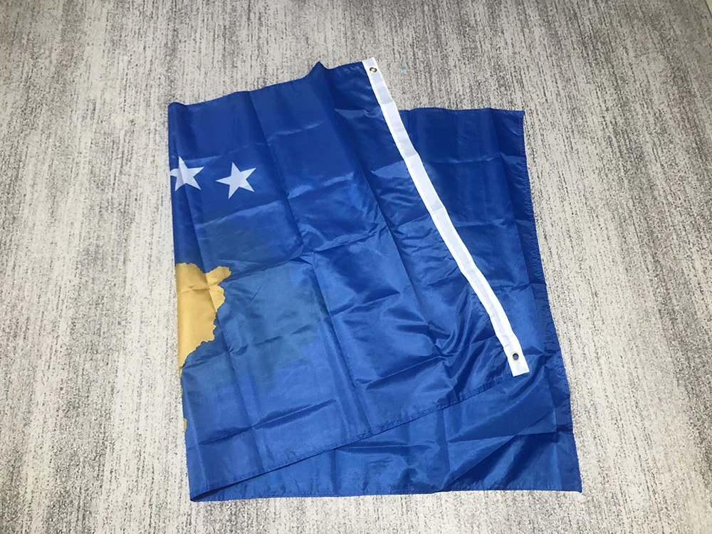 Bandera de Kosovo poliéster impresa para decoración nacional - imagen 2