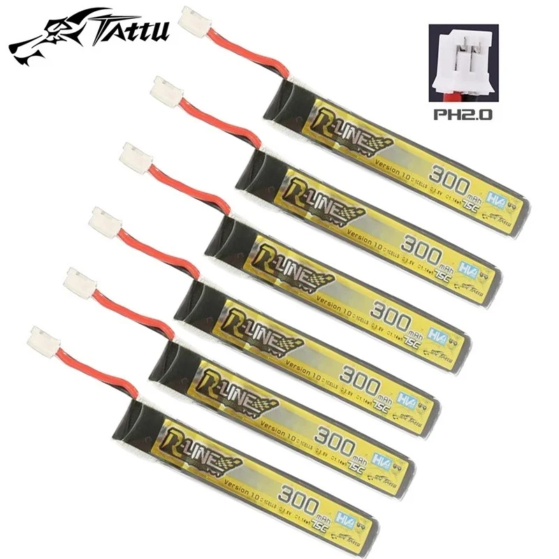 Batería LiPo TATTU 75C 300mAh 1S para drone FPV RC