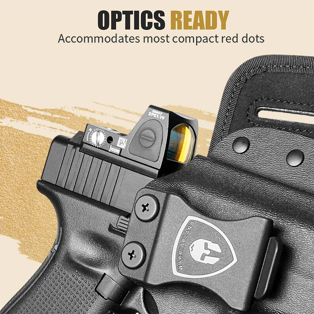 Funda kydex híbrida IWB/OWB para Glock y CZ mano derecha - imagen 5