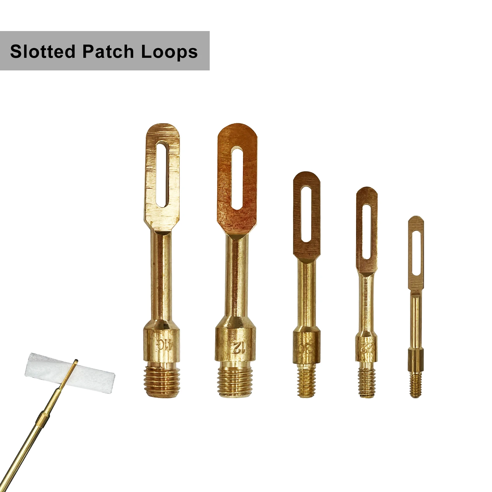 Kit de limpieza de pistola con punta ranurada de latón
