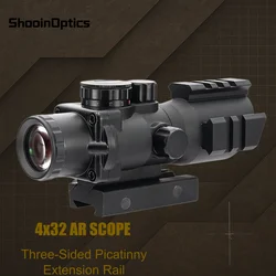 Mira telescópica Shooin Optics con retícula iluminada para tiro