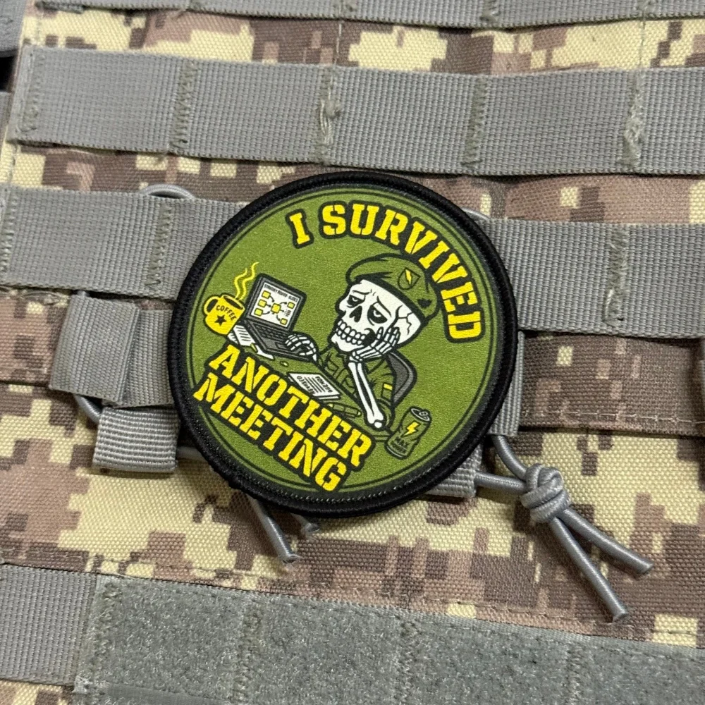 Parche táctico militar esqueleto soldado velcro mochila moral - imagen 5