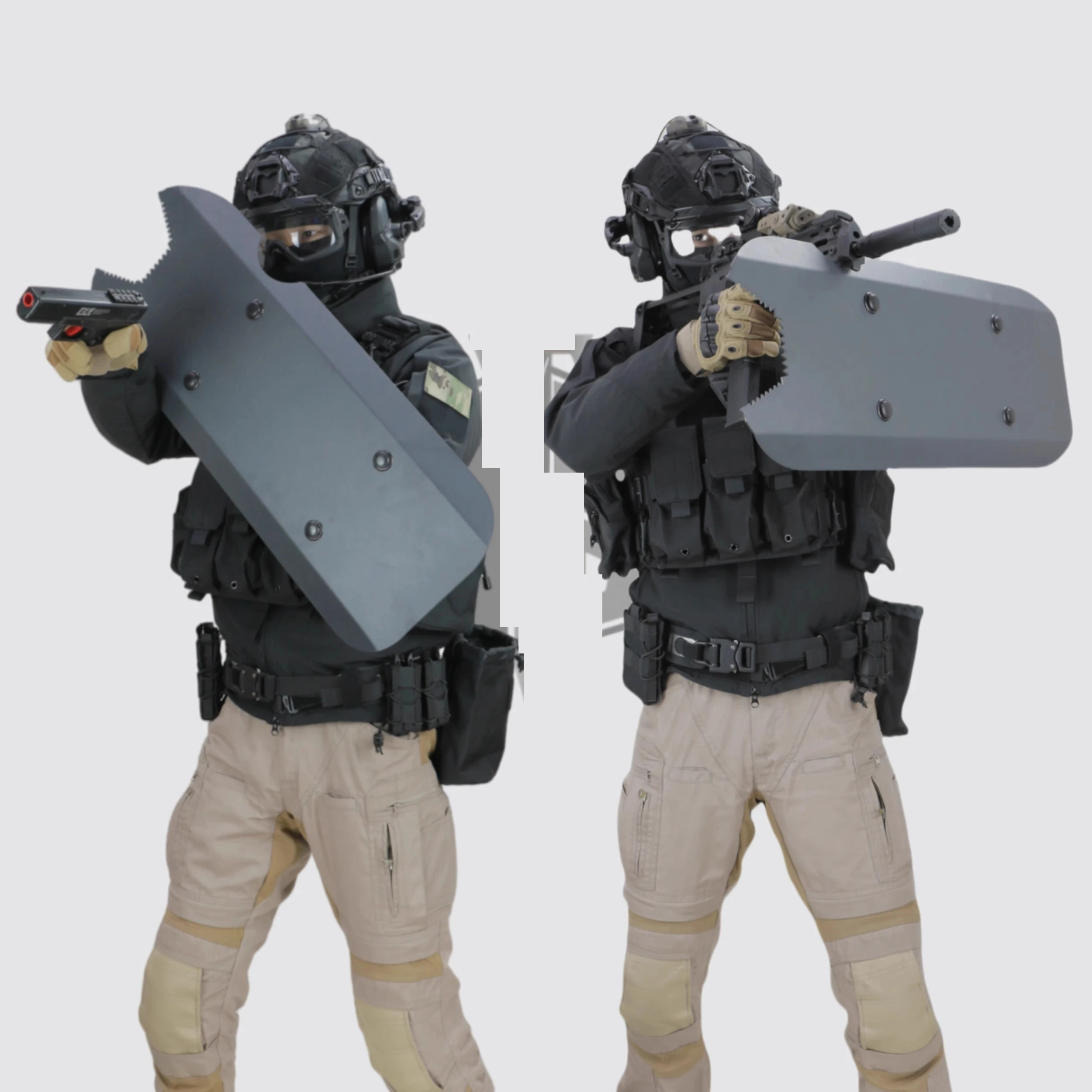 Escudo balístico NIJ IIIA ultraligero certificado ISO, acero blindado - imagen 5