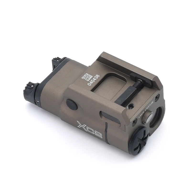 SOTAC Linterna táctica metal con láser rojo LED riel Picatinny 20mm