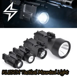 WADSN Linterna táctica rifle Airsoft metálica con luz estroboscópica