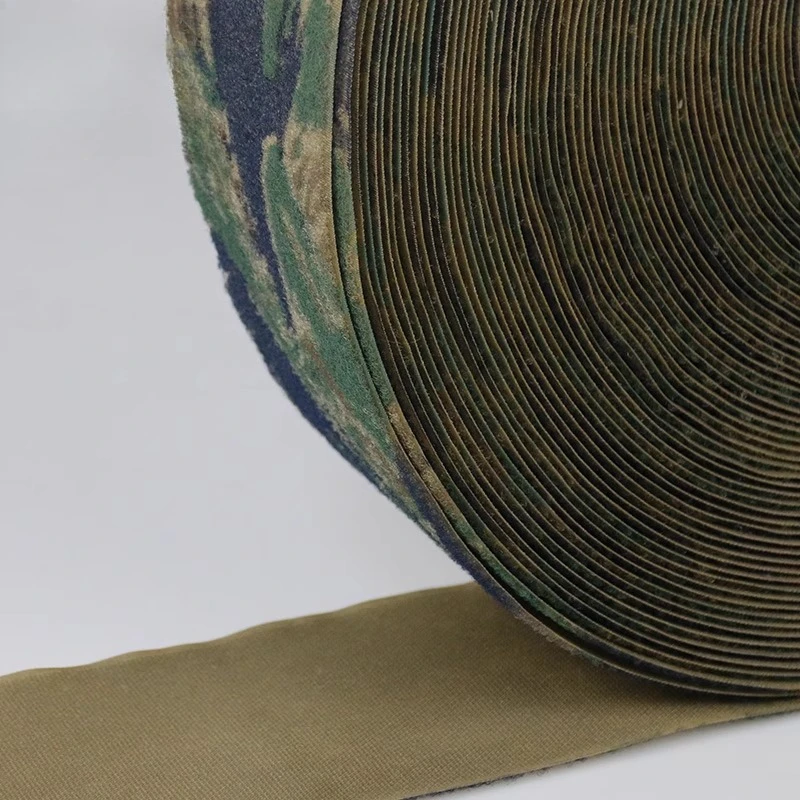 Cinta velcro camuflaje tigre azul lado pelo coser sin pegamento - imagen 4