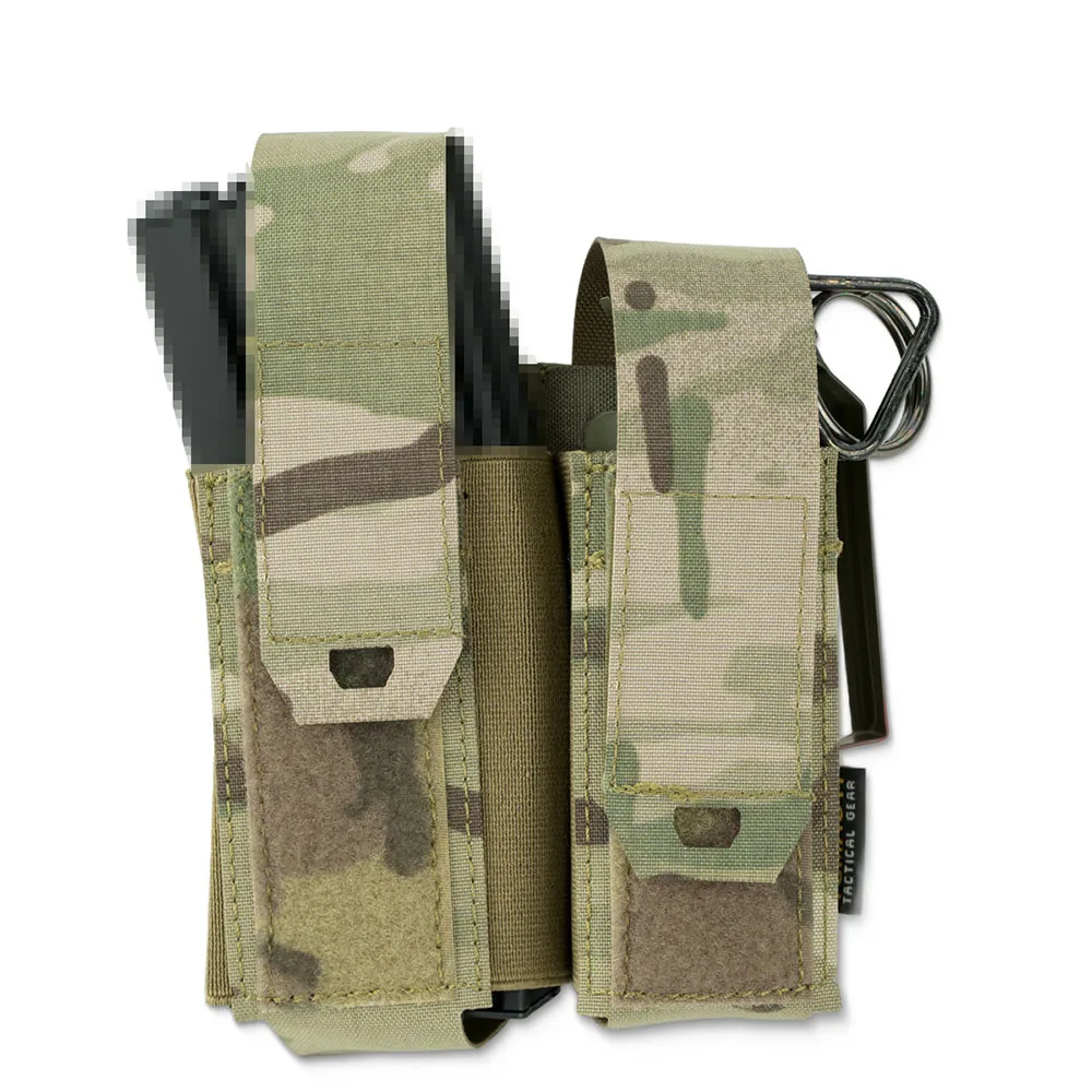 Portacargadores doble abatible MOLLE para cargadores 5,56 mm