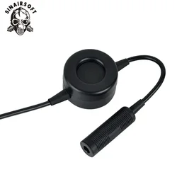 Cable PTT táctico compatible TCI para auriculares