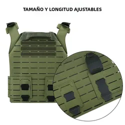 Chaleco táctico SINAIRSOFT LSR – Portaplacas láser liberación rápida MOLLE