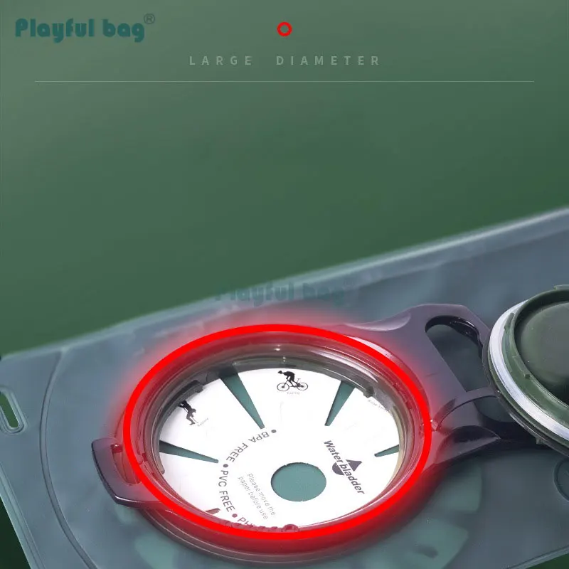 Bolsa de hidratación táctica TPU 2L – Ligera para trekking y deporte - imagen 3
