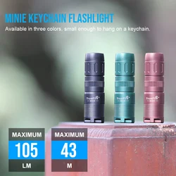 Trustfire MINIE Linterna LED Recargable Llavero Magnética Camping