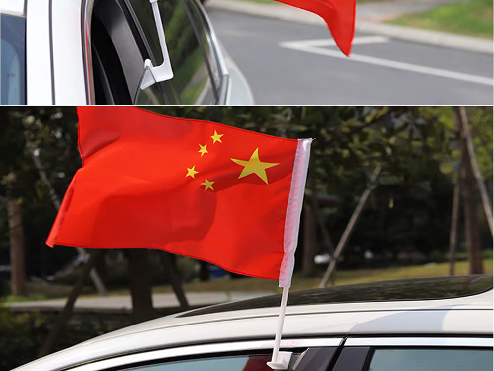 Mástil para bandera de coche con clip plástico de poliéster - imagen 5