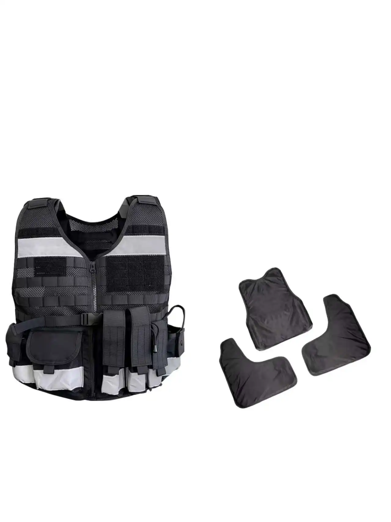 Bolsillos y sistema MOLLE del chaleco