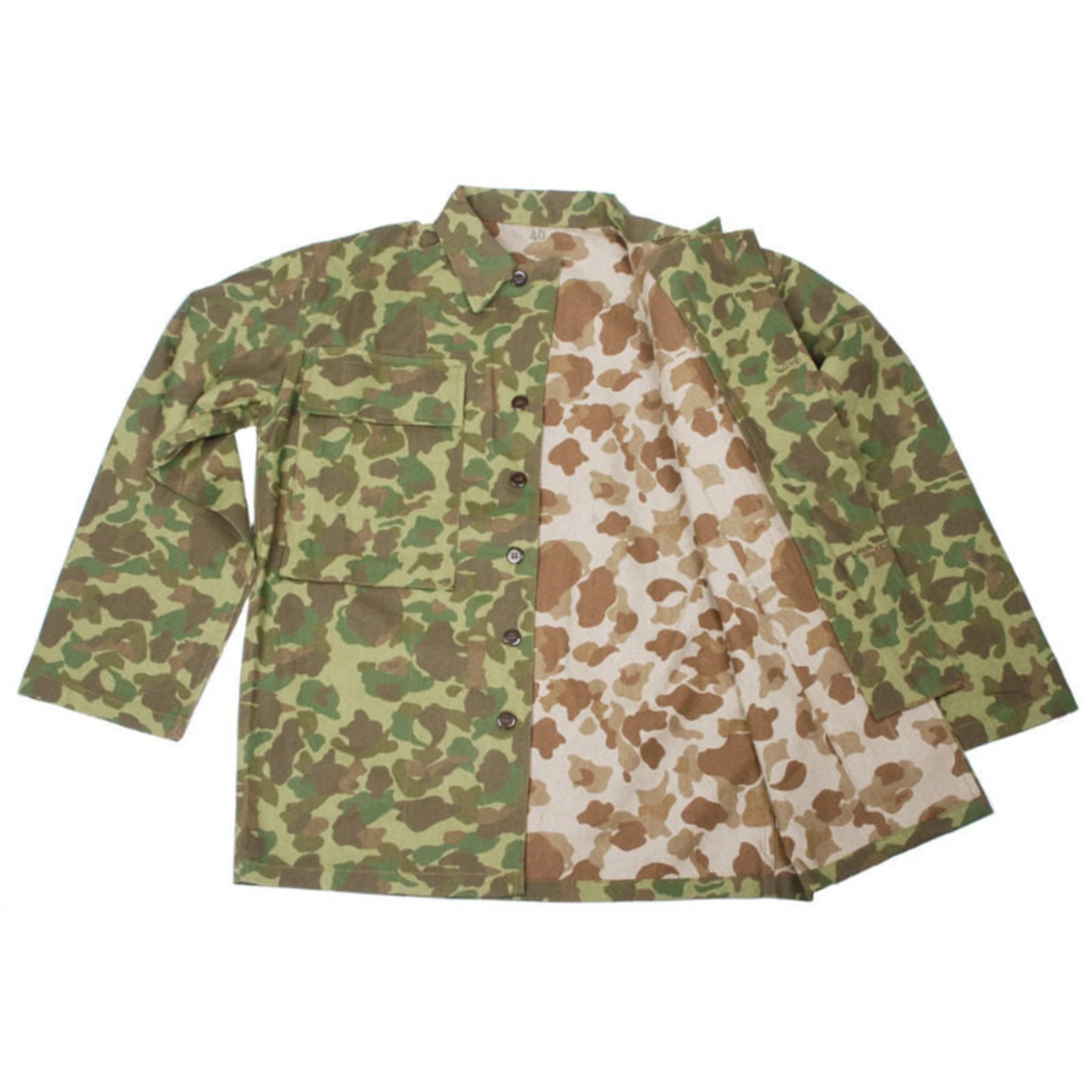 Uniforme militar camuflaje P42 HBT chaqueta y pantalón recreación