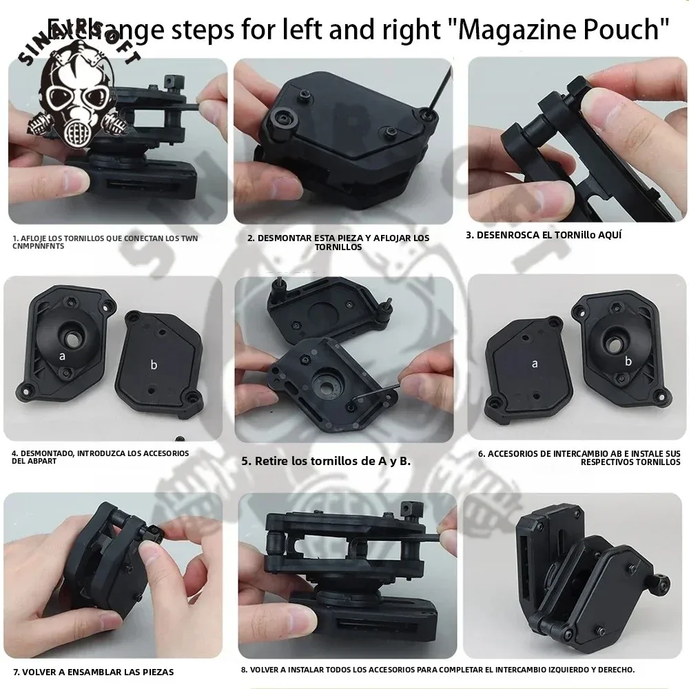 Portacargadores IPSC multiángulo para pistola de competición - imagen 5