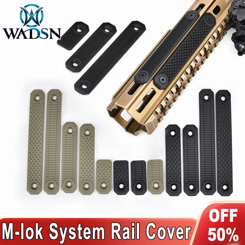 WADSN cubierta de riel táctico M-LOK nailon protector para caza - imagen 3