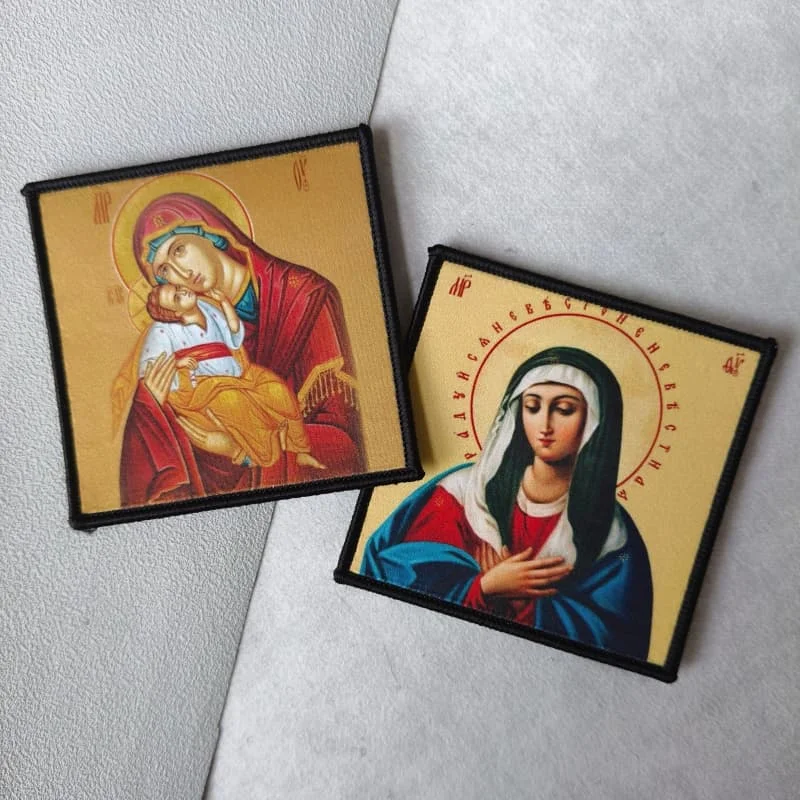 Parche táctico Virgen María Velcro moral para mochila o brazalete - imagen 3