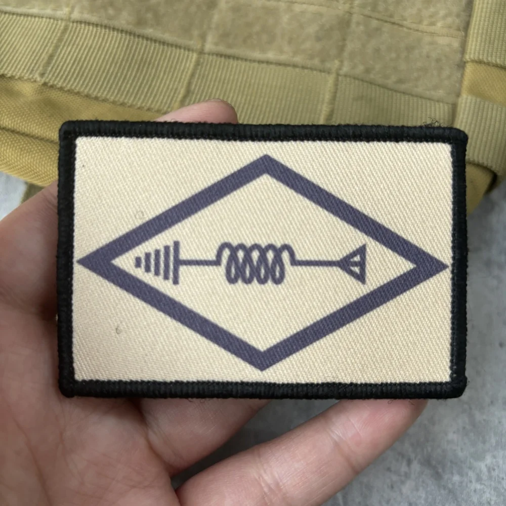 Parche moral táctico operador radio aficionado – Velcro MOLLE - imagen 3