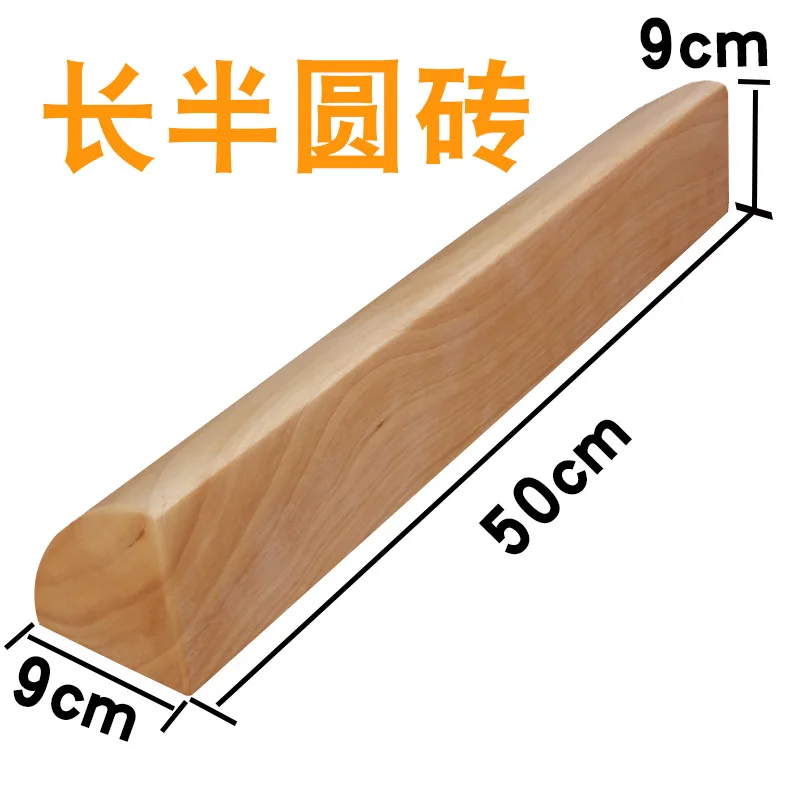 Bloques de yoga madera maciza redondos para estiramientos - imagen 2