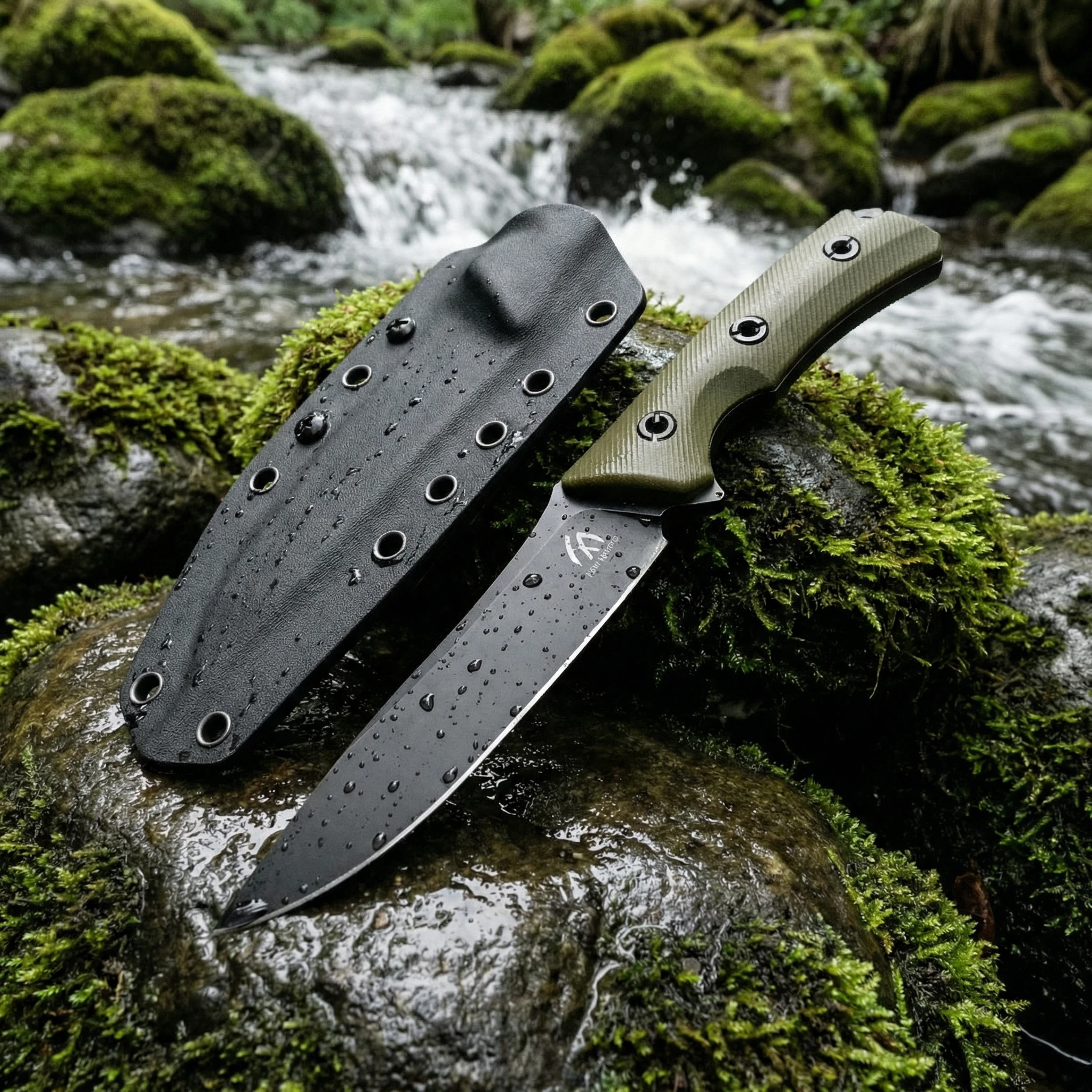 Cuchillo fijo táctico de acero para exteriores y supervivencia - imagen 4