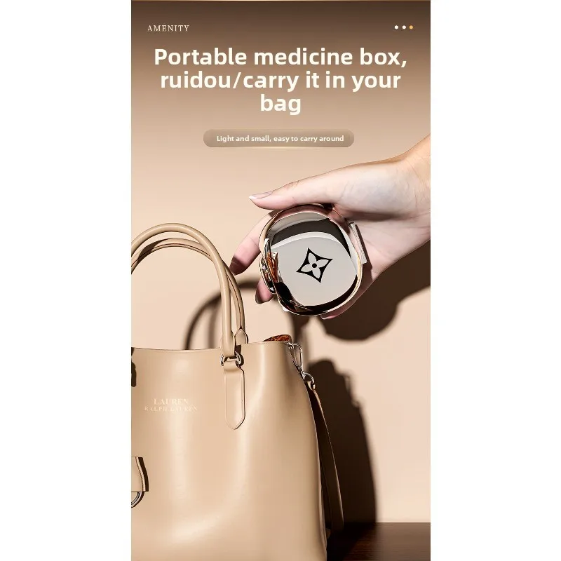 Caja de medicamentos portátil hermética para botiquín