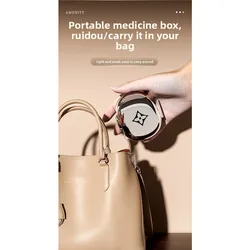 Caja de medicamentos portátil hermética para botiquín