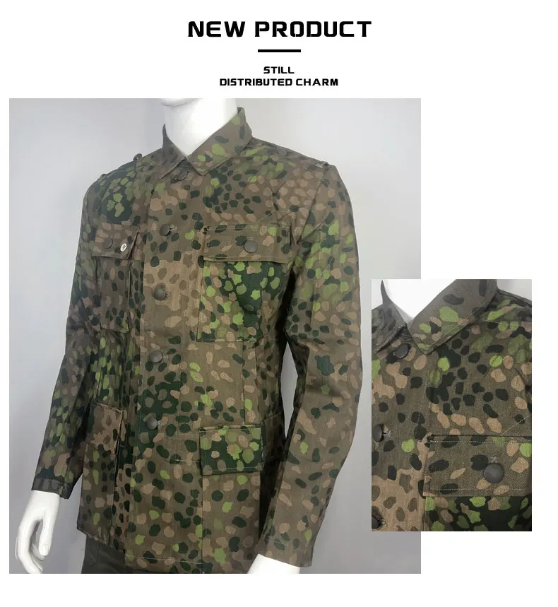 Dot44 uniforme táctico camuflaje guisante manchado para campo - imagen 3